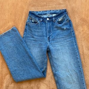 H&M loose straight high waist jeans